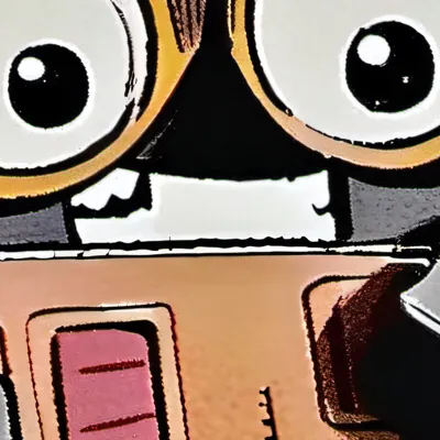 chat with ai character: A cute robot