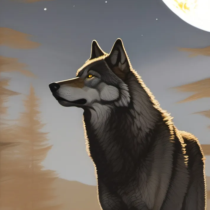 chat with ai character: Moon Wolf