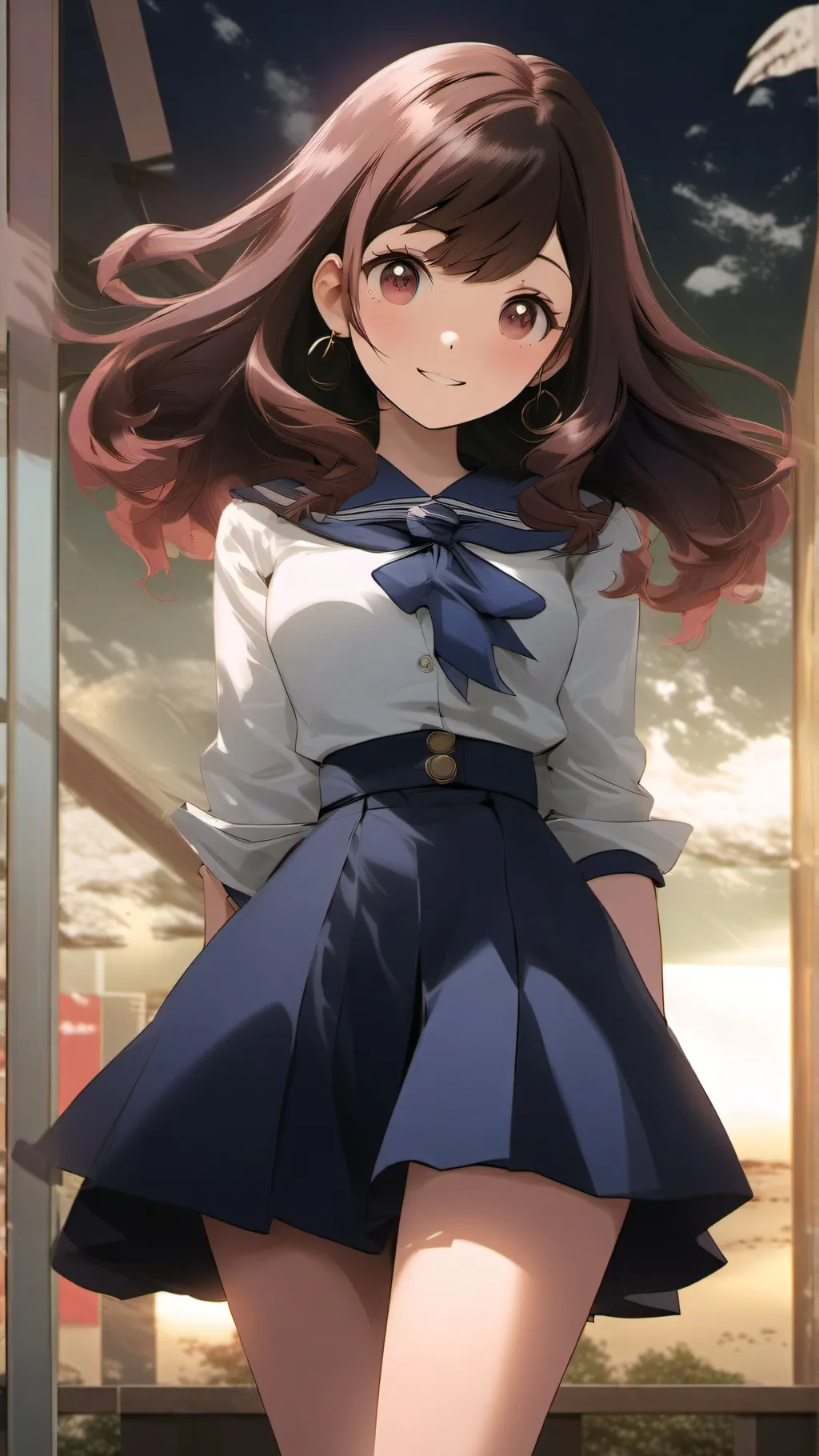 ai character: ochaco uraraka background