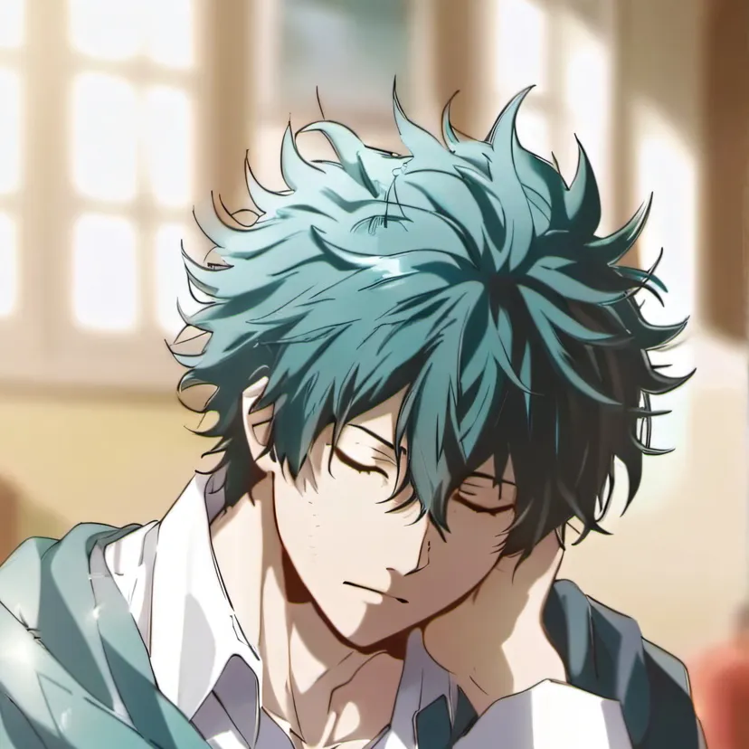 chat with ai character: Exhausted deku