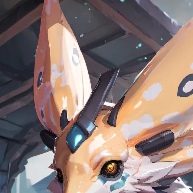 chat with ai character: yellow protogen