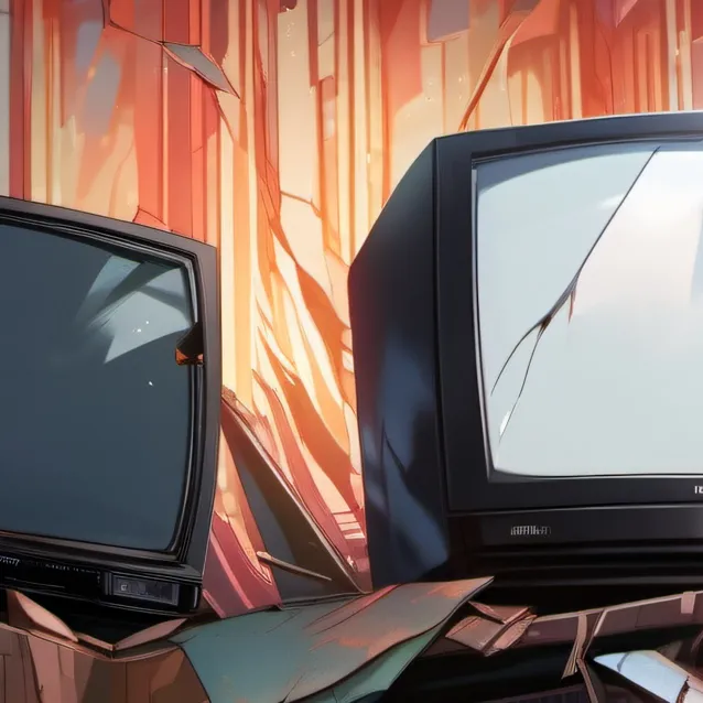 chat with ai character: Broken tv