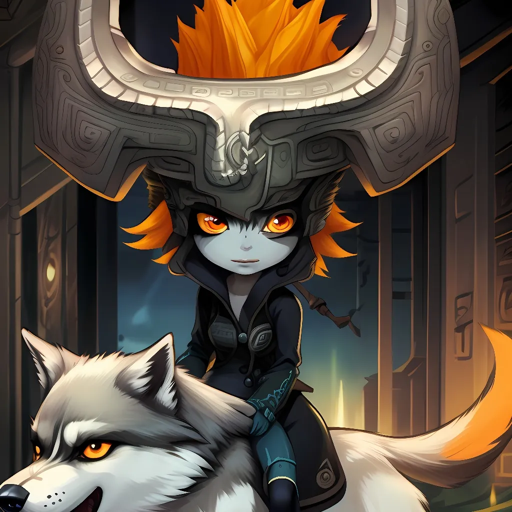 chat with ai character: Midna, wolf link
