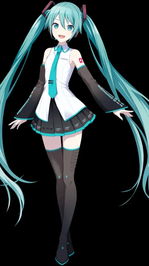ai character: Hatsune Miku background