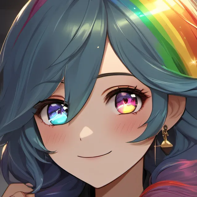 chat with ai character: rainbow bb
