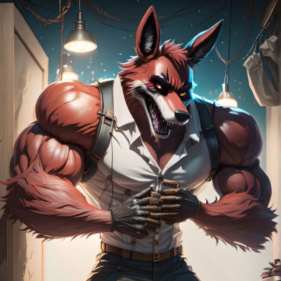 chat with ai character: Nightmare foxy 