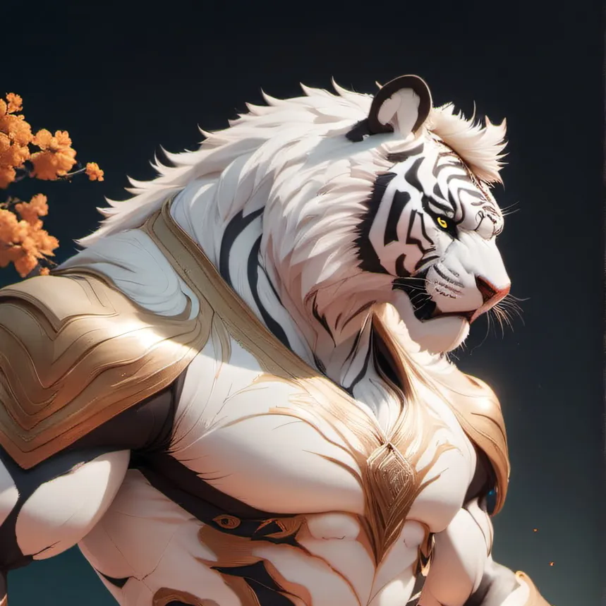 chat with ai character: ⚪️ Tiger Fursuit