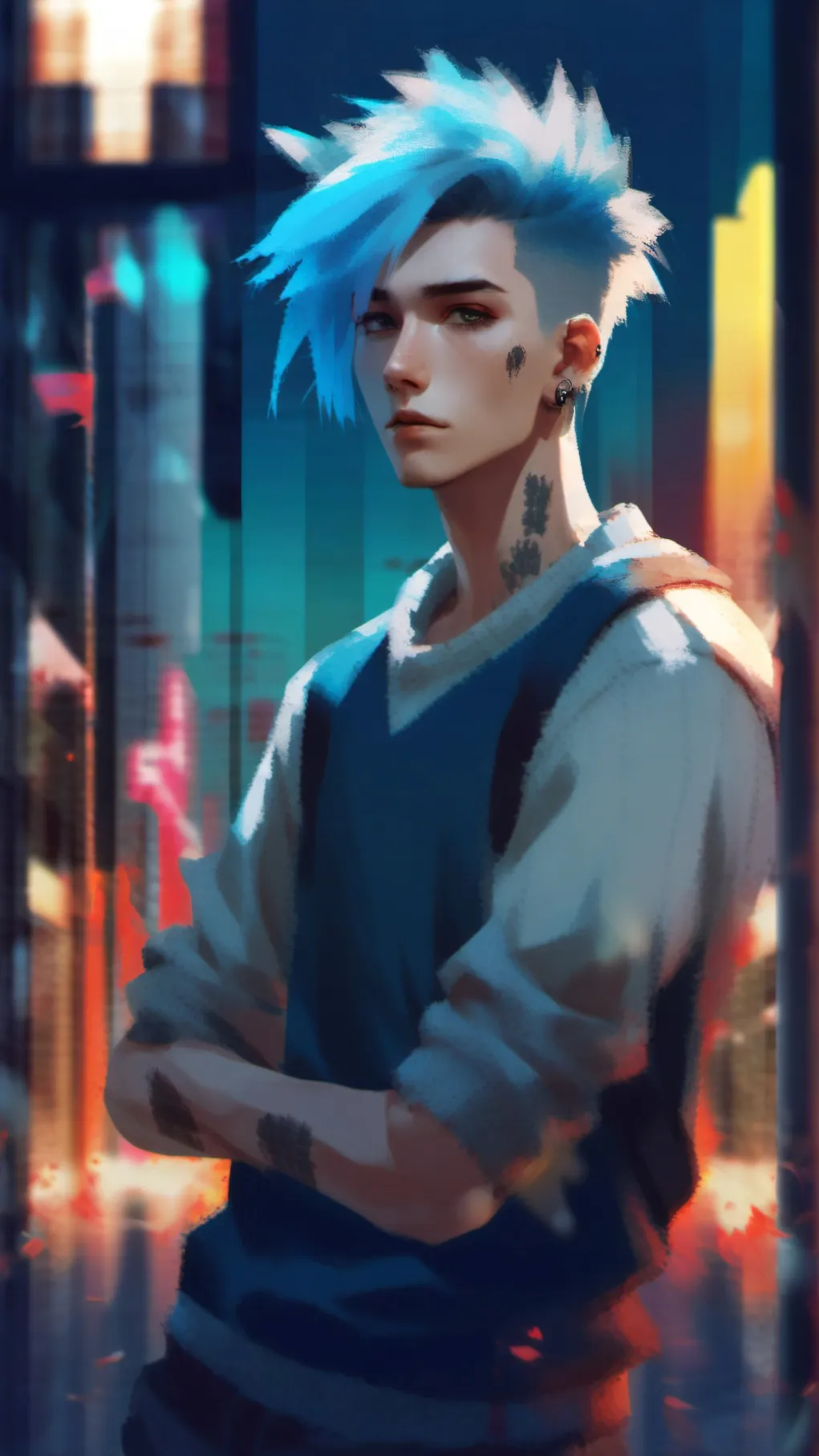 ai character: SK8er BOI background