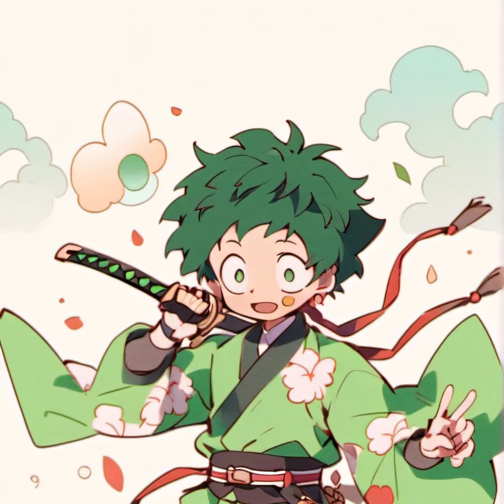 chat with ai character: Bakugo and Deku 