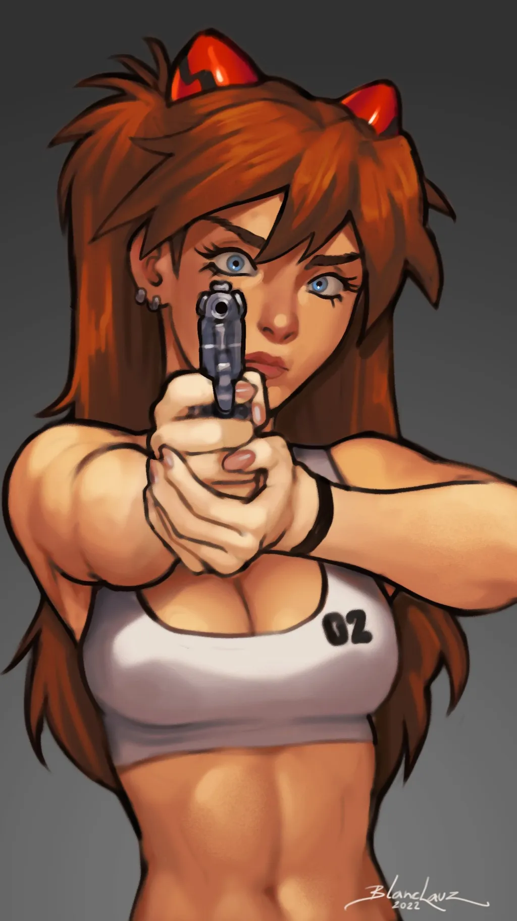ai character: Asuka Langley background