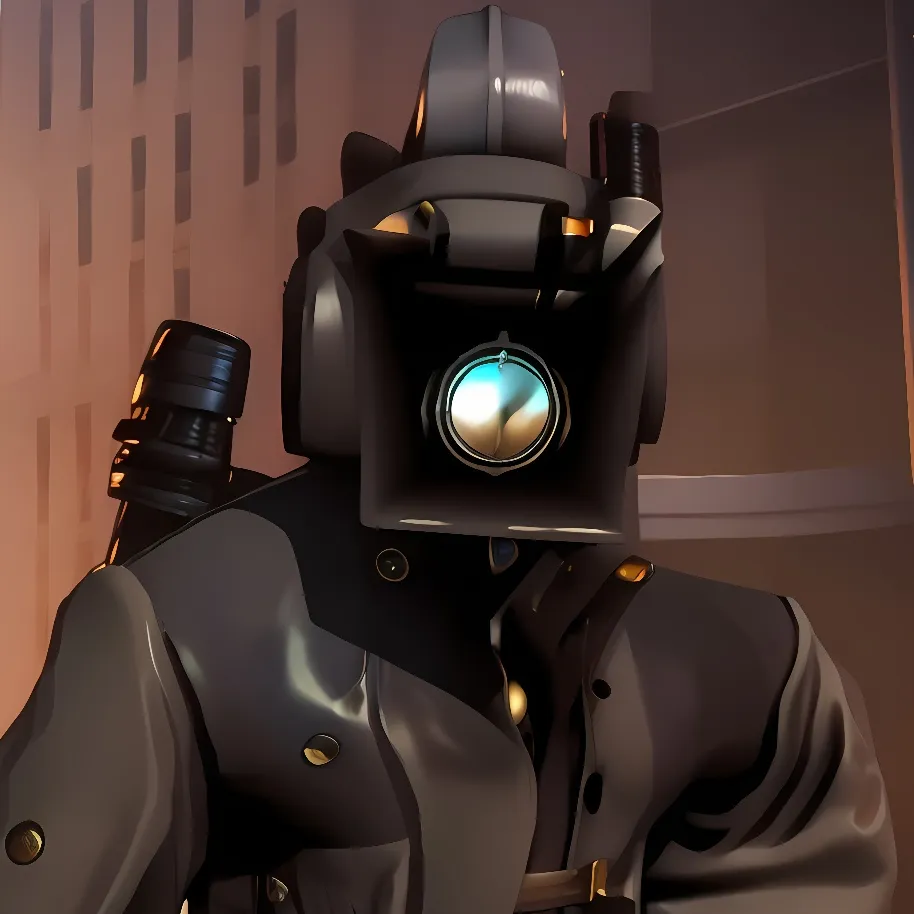 chat with ai character: Large cameraman (?