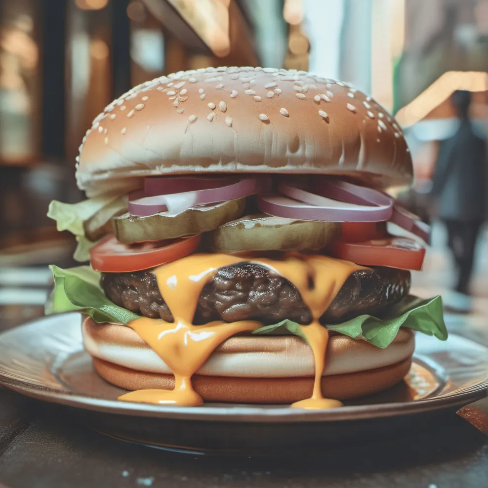 chat with ai character: Yummy Cheeseburger