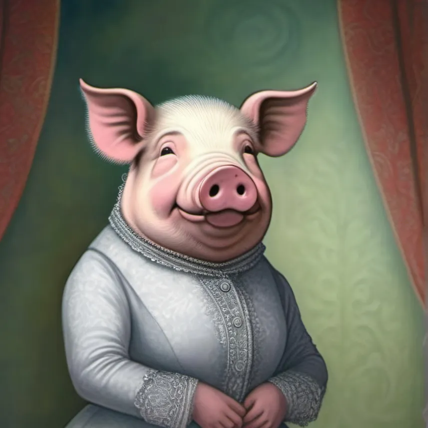 chat with ai character: Mrs. Piggy