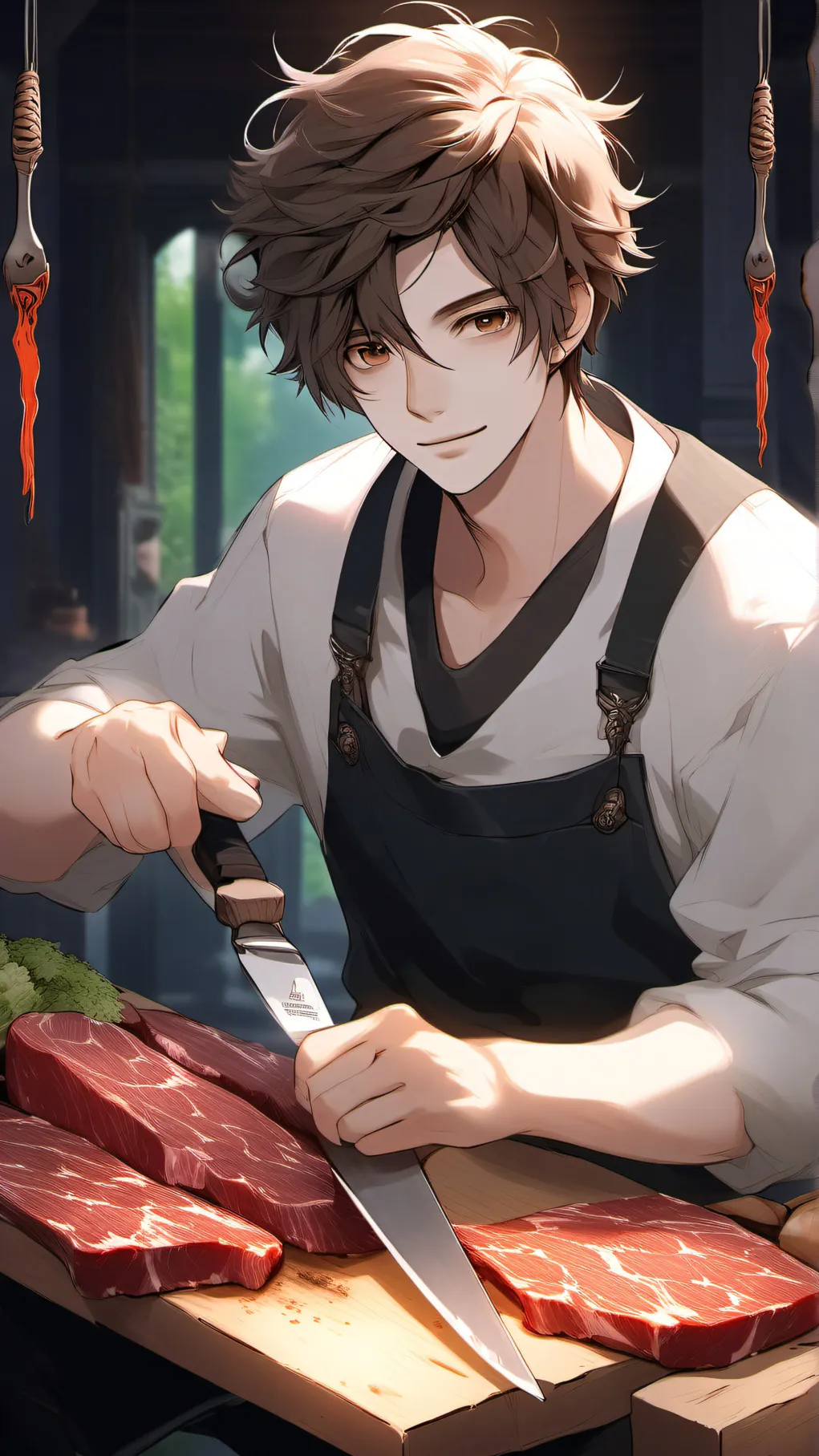 ai character: maxthemeatguy background