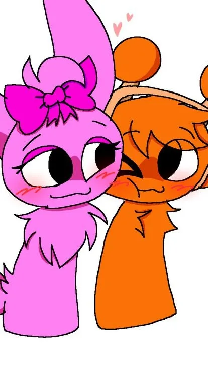 ai character: oren x pinki background