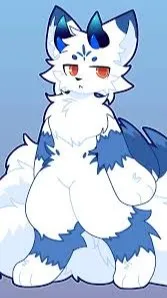 ai character: blue background