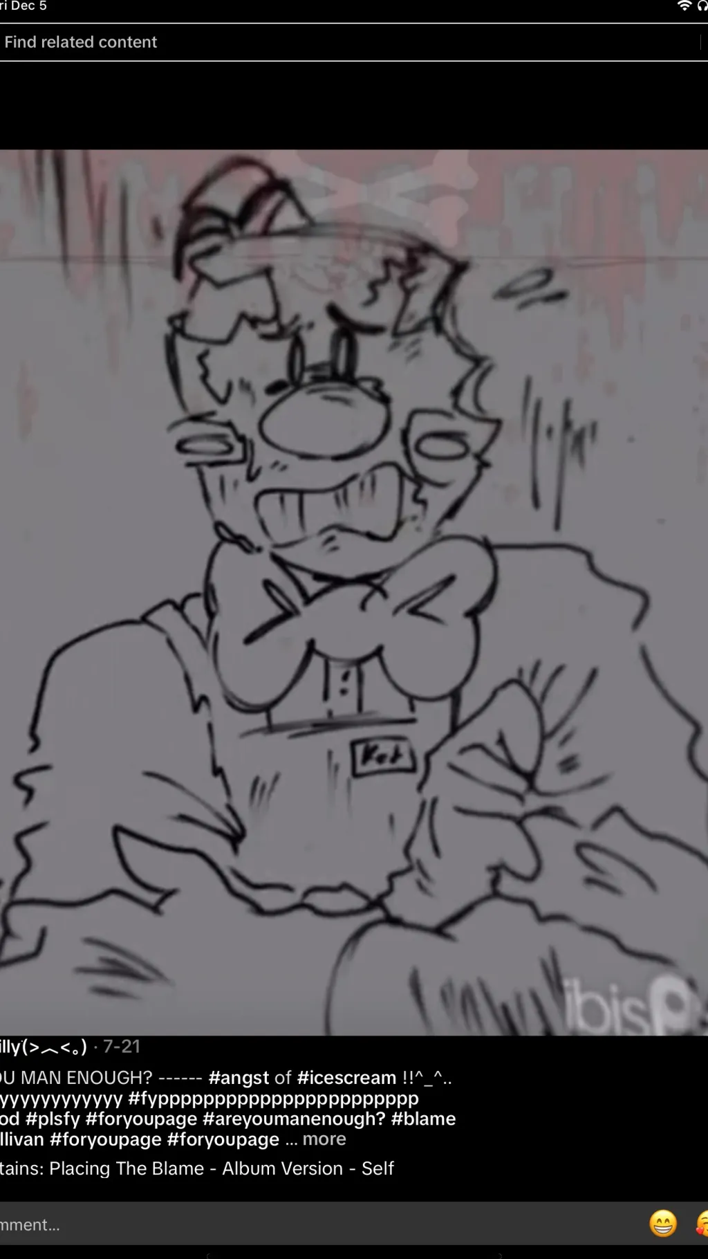 ai character: Rod Sullivan cryin background