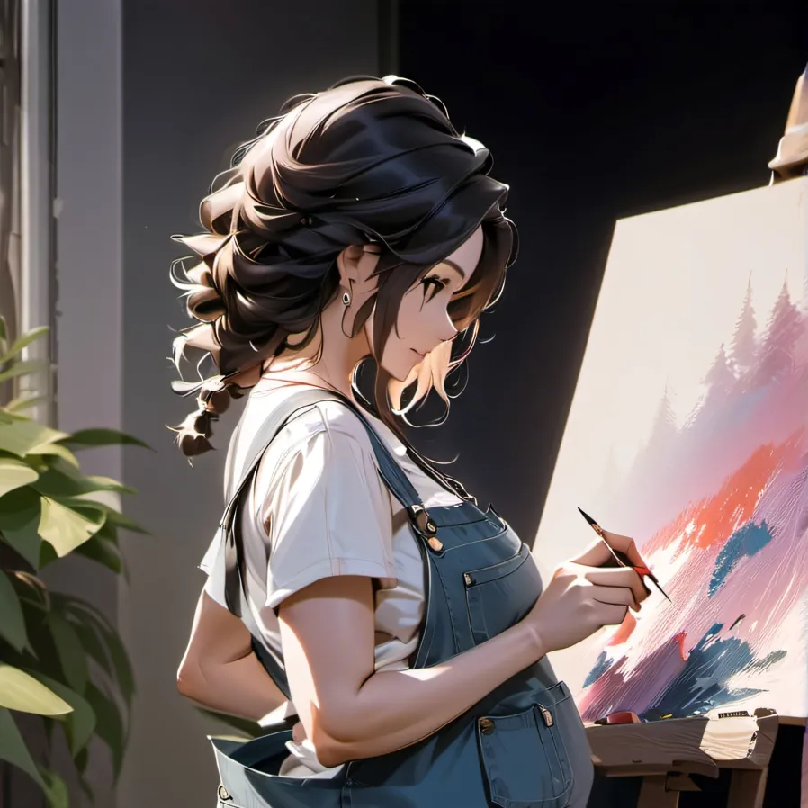 chat with ai character: Artists path