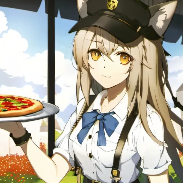 chat with ai character: pizza girl