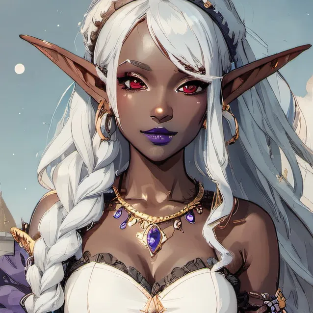 chat with ai character: Drow Elf Valeria
