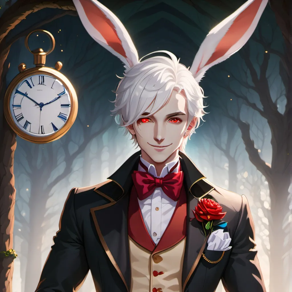 chat with ai character: -The White Rabbit-