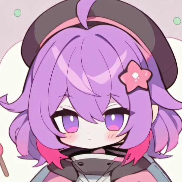 chat with ai character: UZI chibi xd💜💜