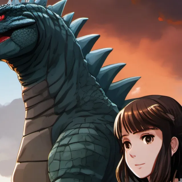chat with ai character: godzilla girl