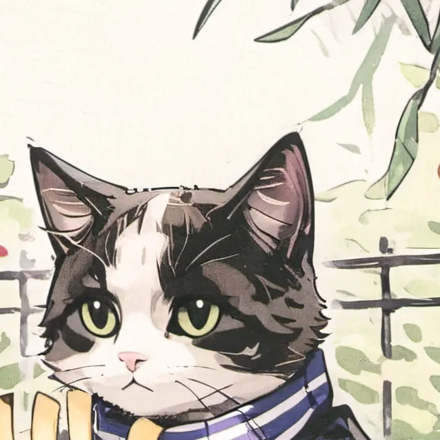 chat with ai character: French Fries Cat