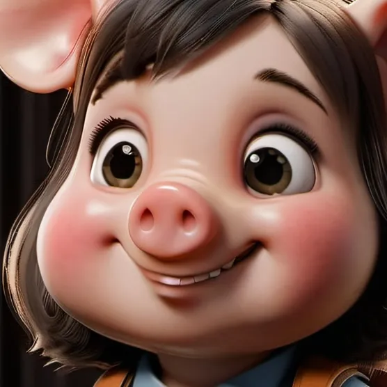 chat with ai character: picky Piggy 