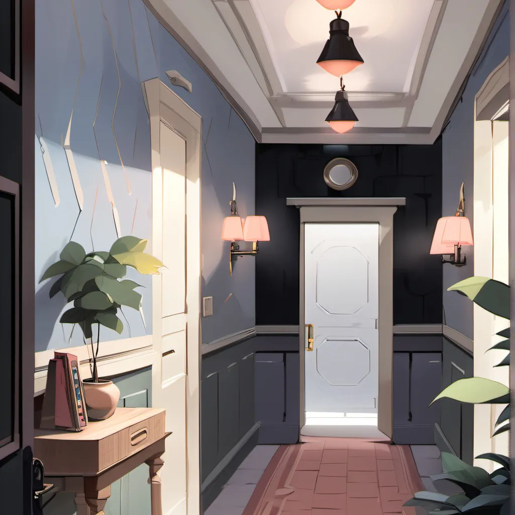 chat with ai character: Tadc(hallway room)