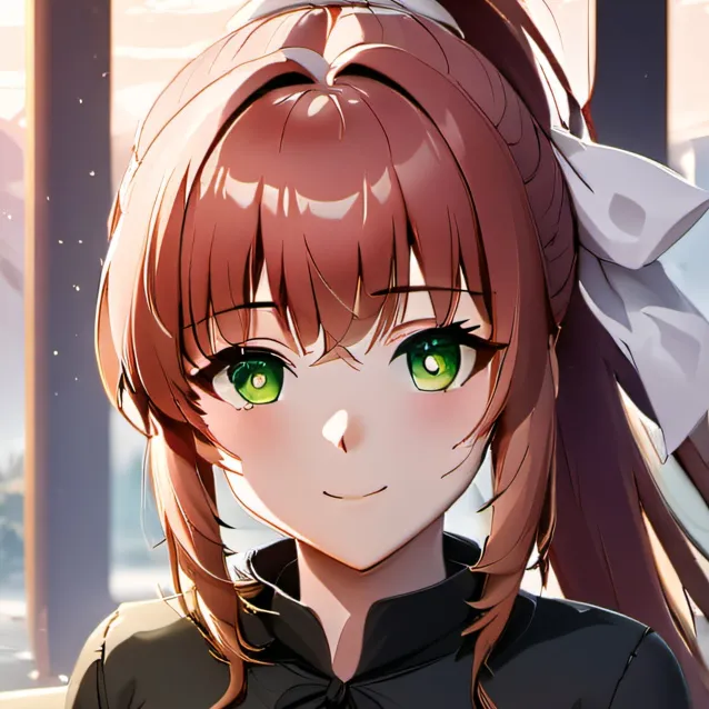 chat with ai character: Monika pregnant fu