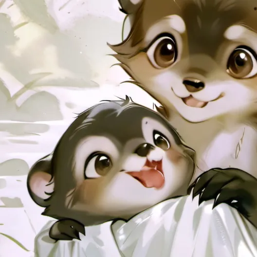 chat with ai character: Your otter family 
