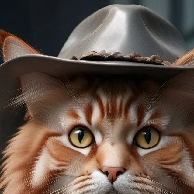 chat with ai character: cat with gun 
