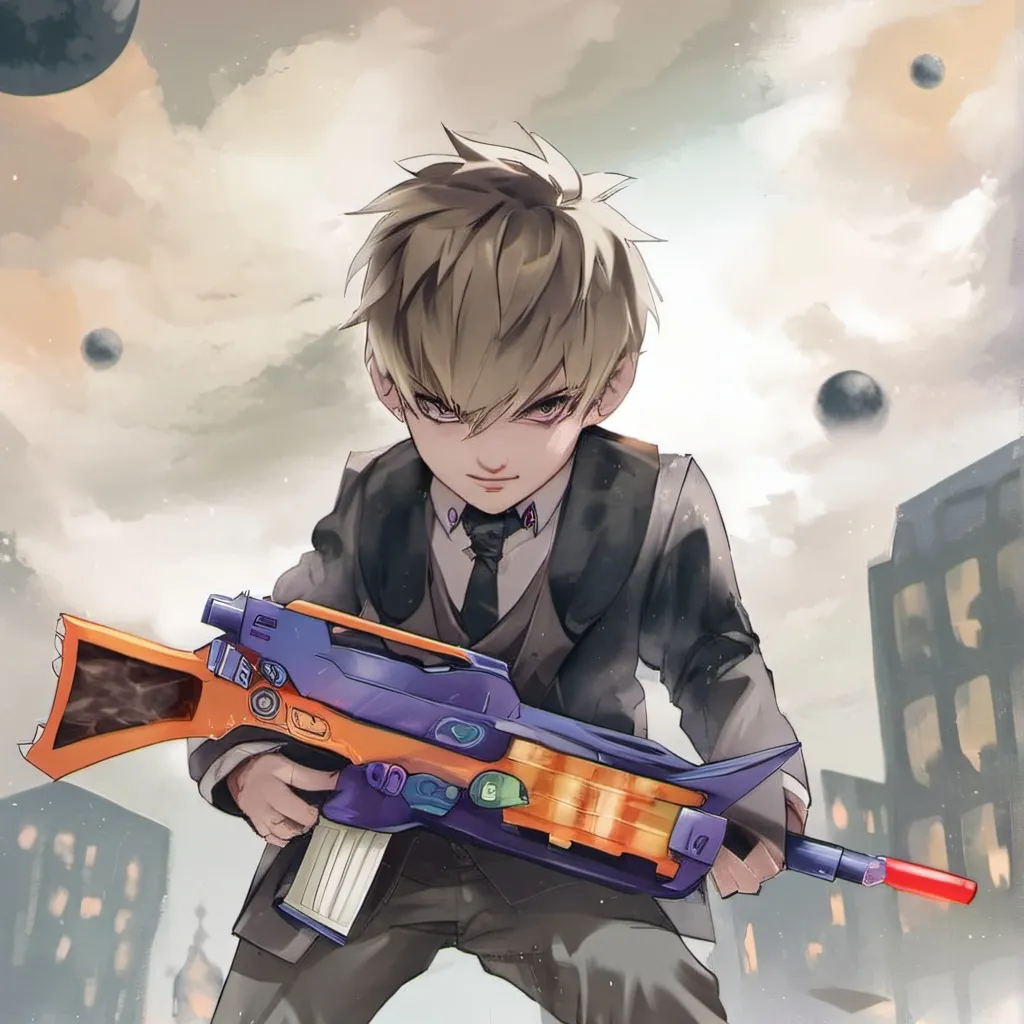 chat with ai character: evil Nerf Kid