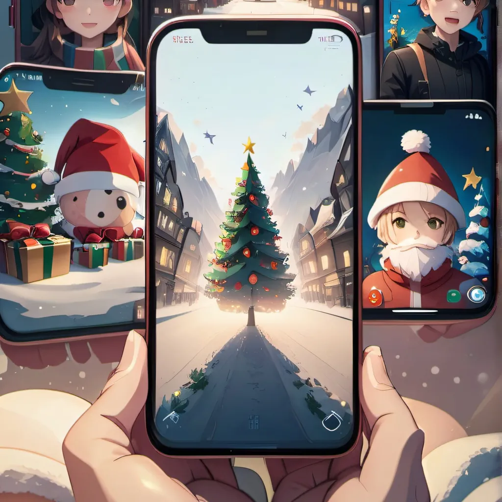 chat with ai character: Iphone chrismas 