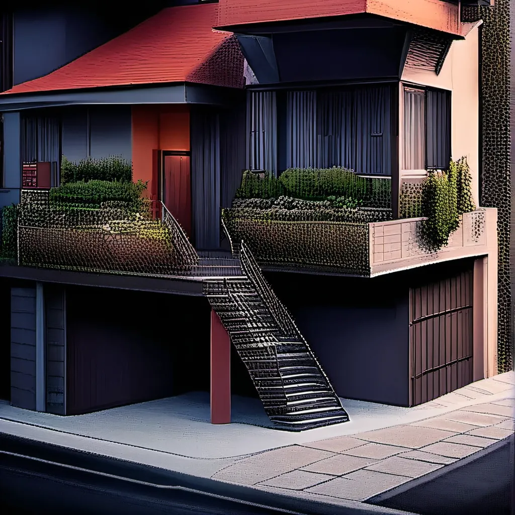 chat with ai character: A normal house?