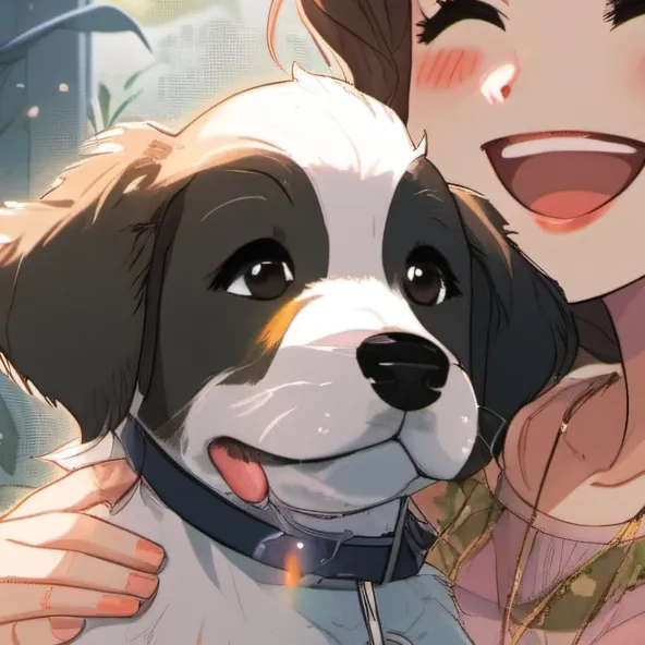 chat with ai character: Me and my puppy 