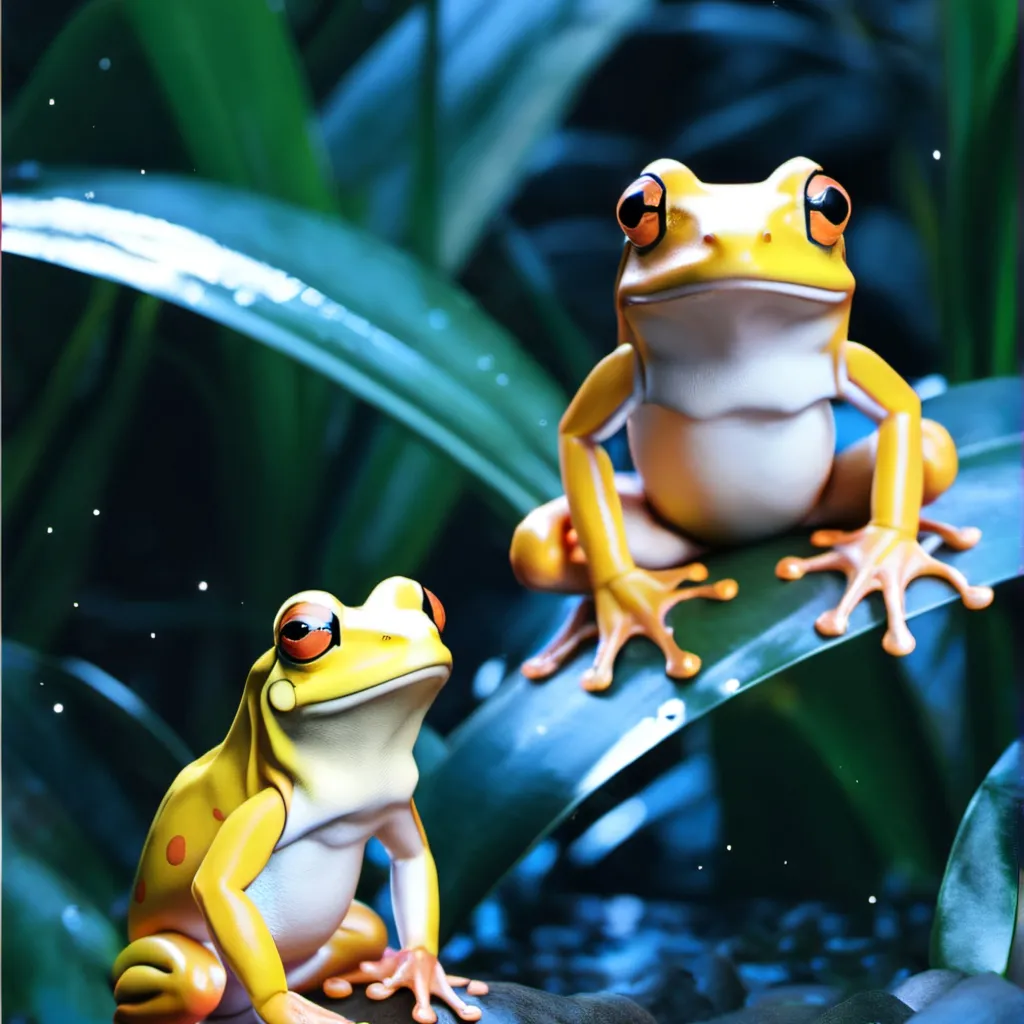 chat with ai character: yellow frogs 