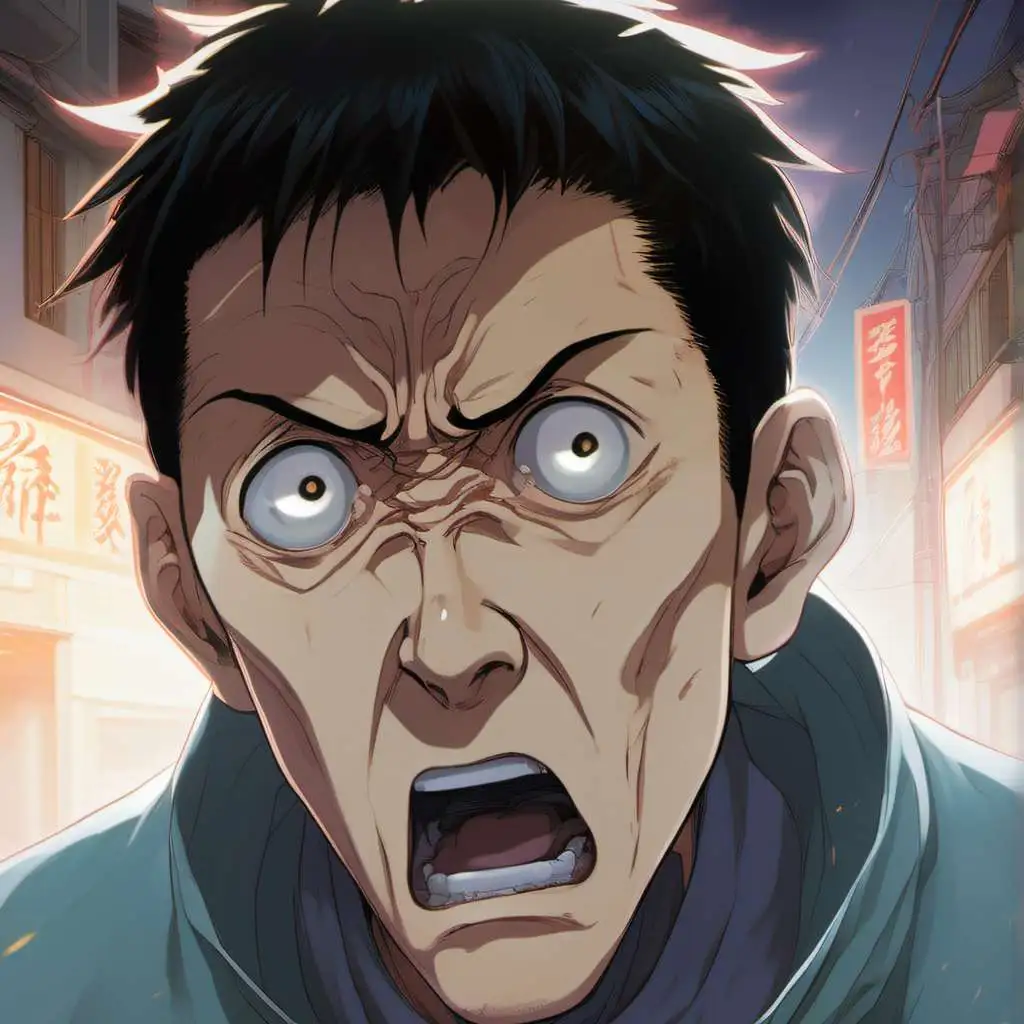 chat with ai character: a terrified man 