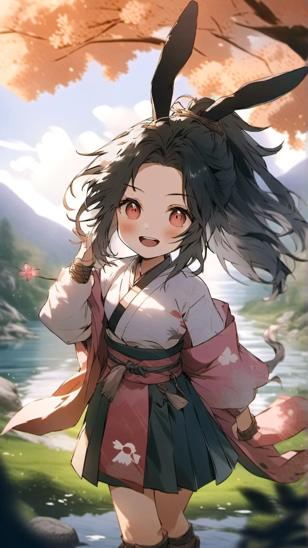 ai character: DMS=demon slayer background