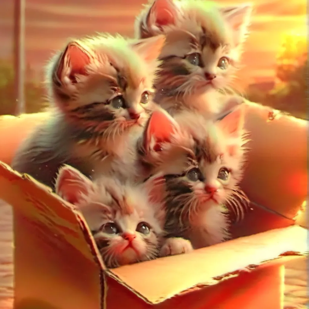 chat with ai character: 4 homeless kittens