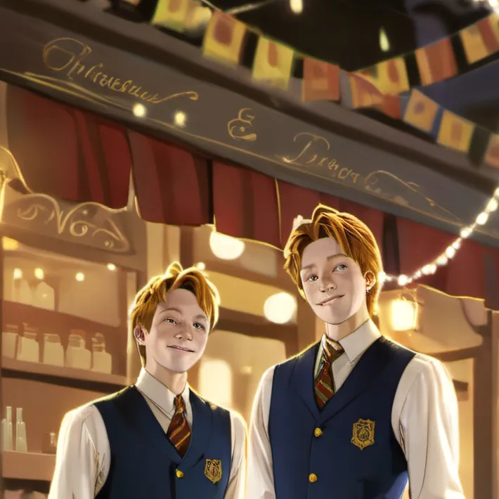 chat with ai character: Fred and george 