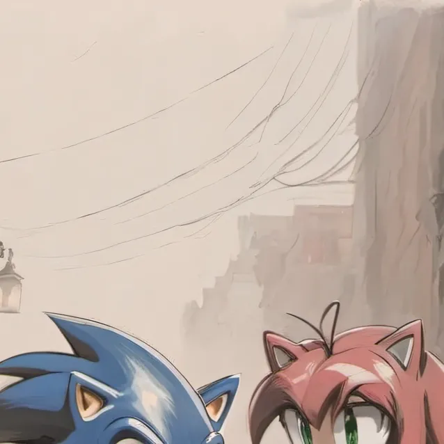 chat with ai character: sonic and amy