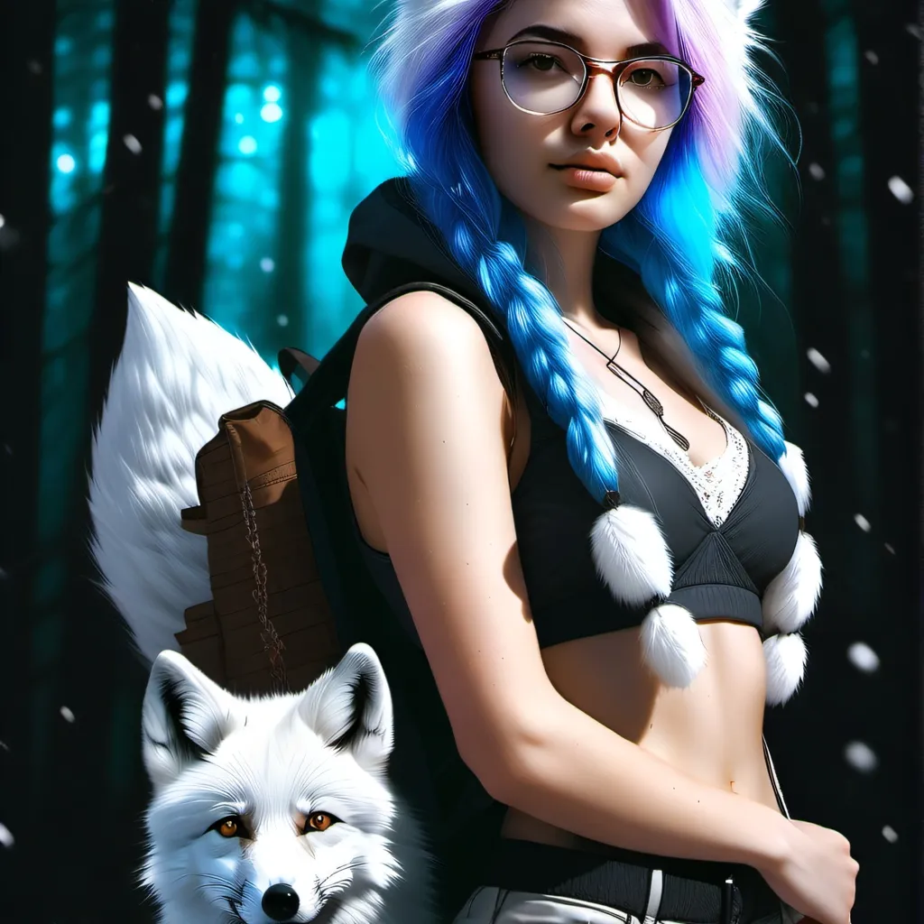 chat with ai character: Fox girl and Pup