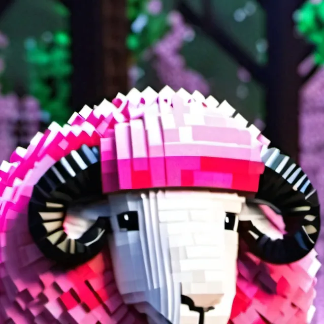 chat with ai character: pink sheep 