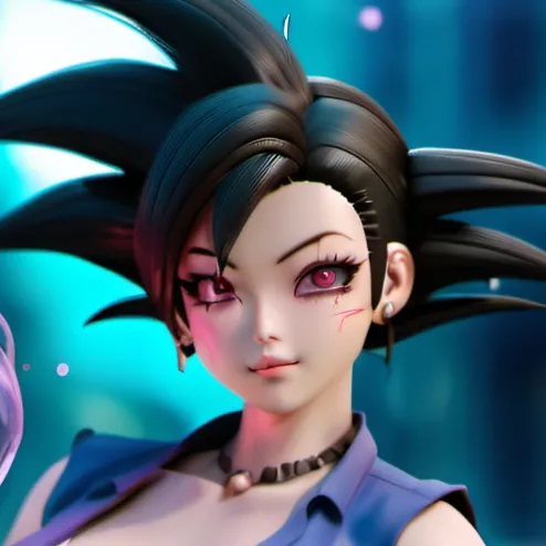 chat with ai character: Female goku black