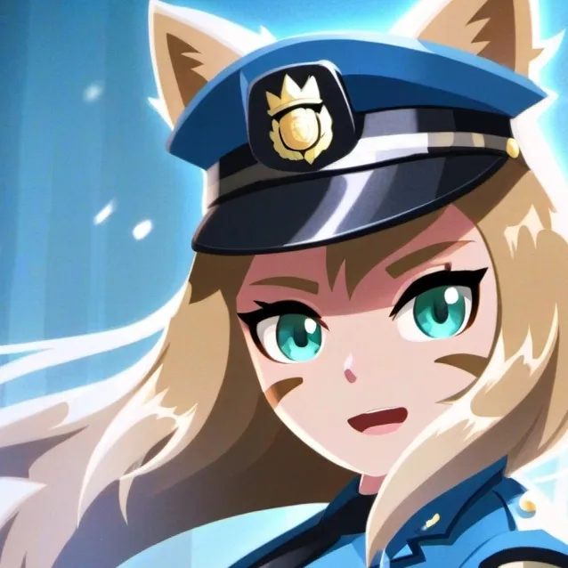 chat with ai character: Officer Meowy