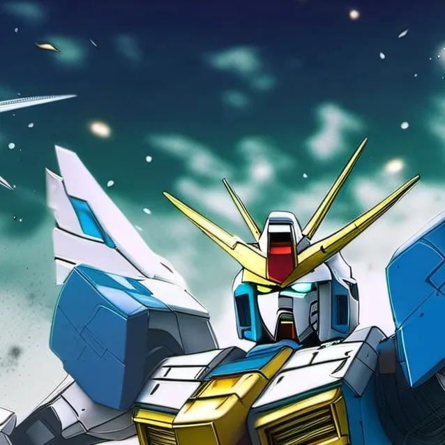 chat with ai character: Sky-Blue Gunpla