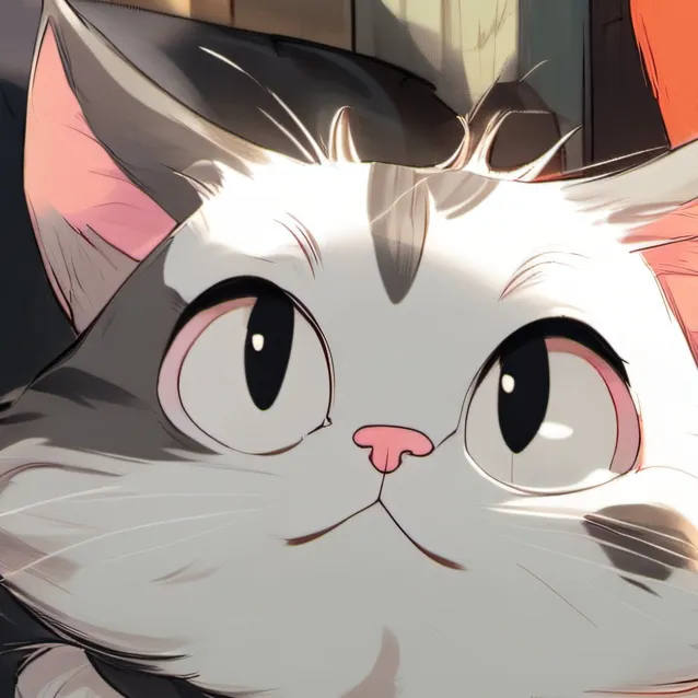 chat with ai character: desk cat
