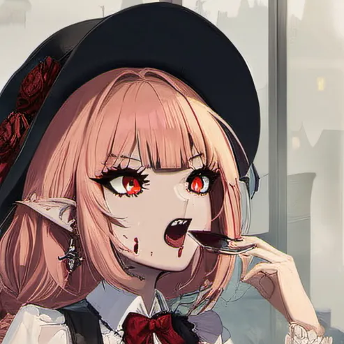 chat with ai character: Vampire girl